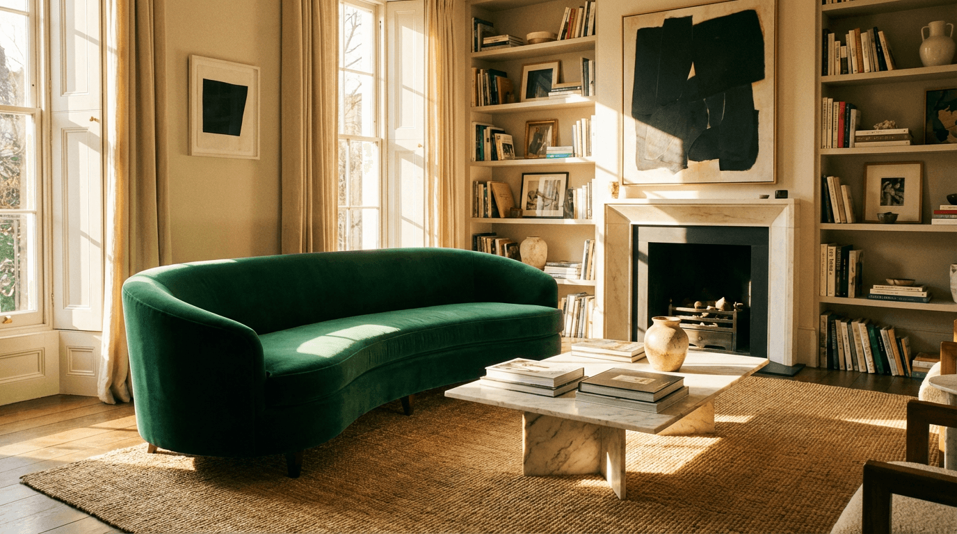 Lifestyle furniture staging for catalogs